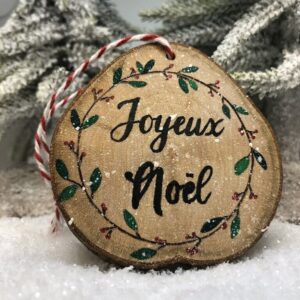 Décoration de Noël en bois