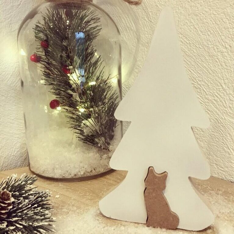 Découvrez mes décorations de Noël bois à poser Décoration de Noël en bois à poser