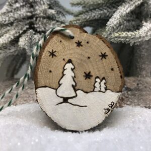 Décoration de Noël en bois