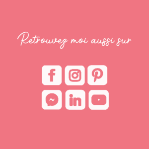 Icônes des réseaux sociaux de Tatakréa – Facebook, Instagram, Pinterest, Messenger, LinkedIn, YouTube